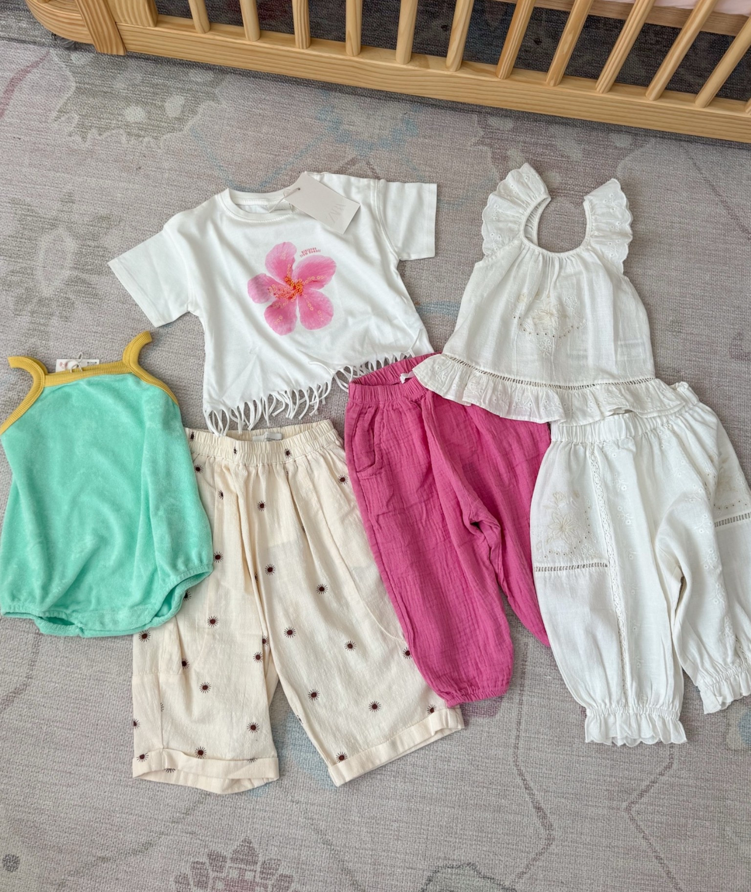 baby girl summer outfits🌺 obsessed with these Zara kids finds!! soo many cute pieces right now🤭 

baby pants, kinds linen pants, baby terry cloth onesie, bubble romper, baby vacation clothes, baby joggers, kids matching set, baby girl style, beach baby, beach vacation kids clothes

#LTKmomlife #LTKKids #LTKBaby
