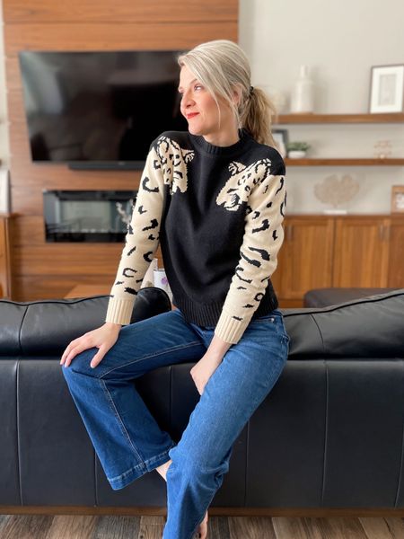 These sleeves growl for themselves 🐆 .  
Love the leopard print on this sweater. I always get tons of compliments when I wear it out. 



#LTKFind #LTKstyletip #LTKunder50