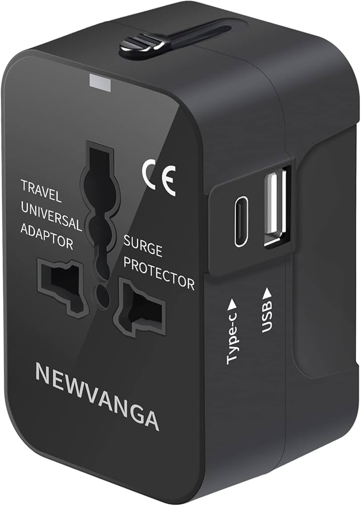 Universal Travel Adapter, All in One Plug Adapter with Dual USB Charging (1 USB C Port), Worldwid... | Amazon (US)
