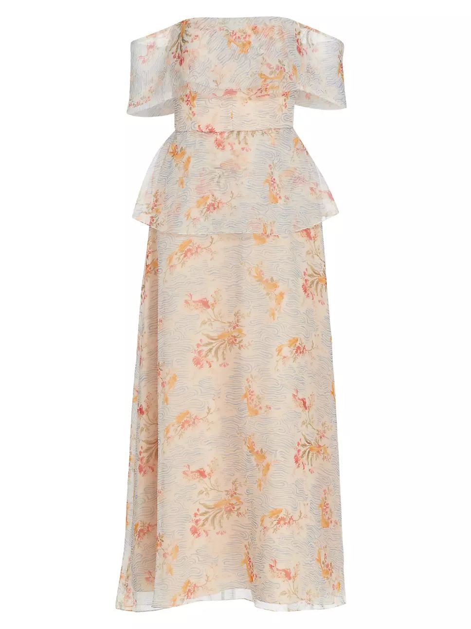 Floral Off-The-Shoulder Midi-Dress | Saks Fifth Avenue