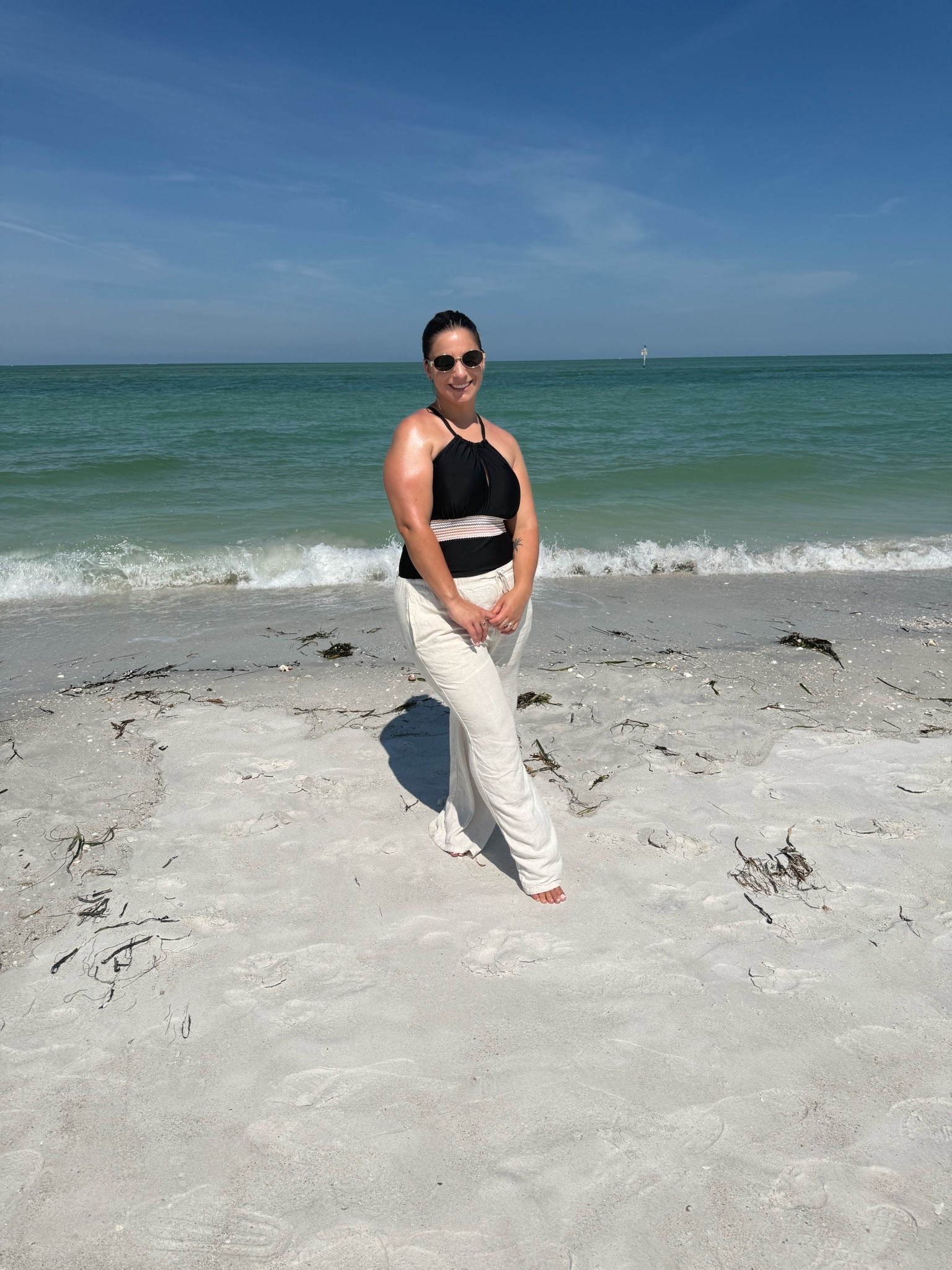 Beach girly at heart!🩵

#beachourfit #swimsuit #momswim #midsizemom #coverup

#LTKootd #LTKmomlife #LTKSeasonal