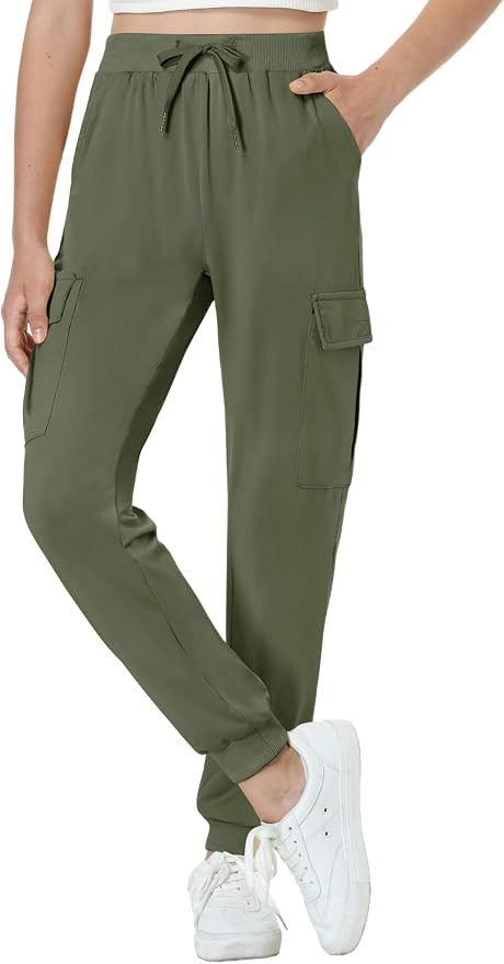 EXARUS Girls Hiking Cargo Pants Joggers Teen Quick Dry Lightweight Slim Fit | Tween Youth Camping... | Amazon (US)