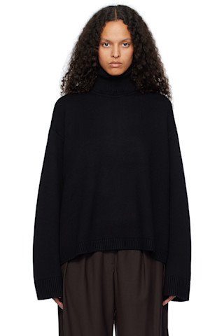 Black Rhea Trapeze Turtleneck | SSENSE