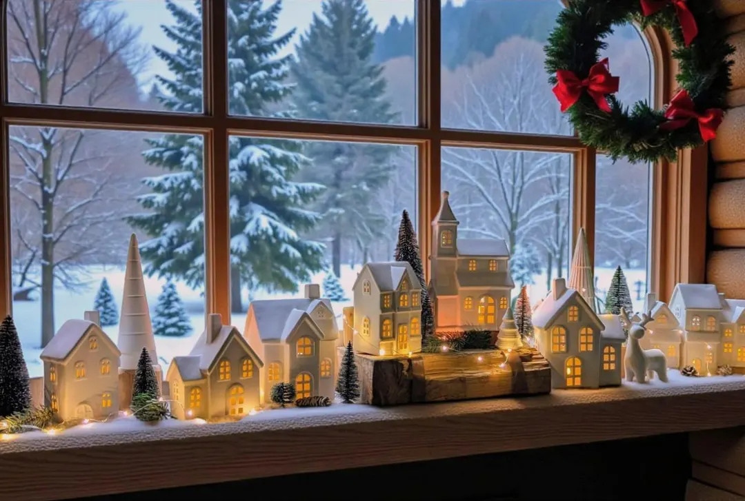 Light House Set Ceramic White, 9-piece Including Church, Ceramic White, Light Village, Candlestic... | Etsy (US)