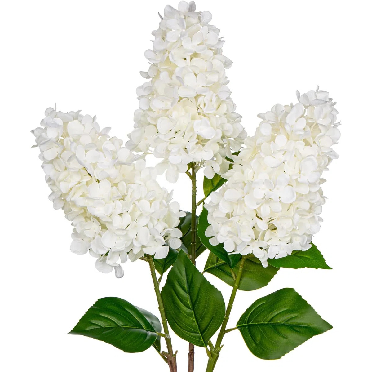 Real Touch Two-Tone Artificial Hydrangea Paniculata \u2013 Bendable Stems, Silk Faux Flowers for ... | Wayfair North America