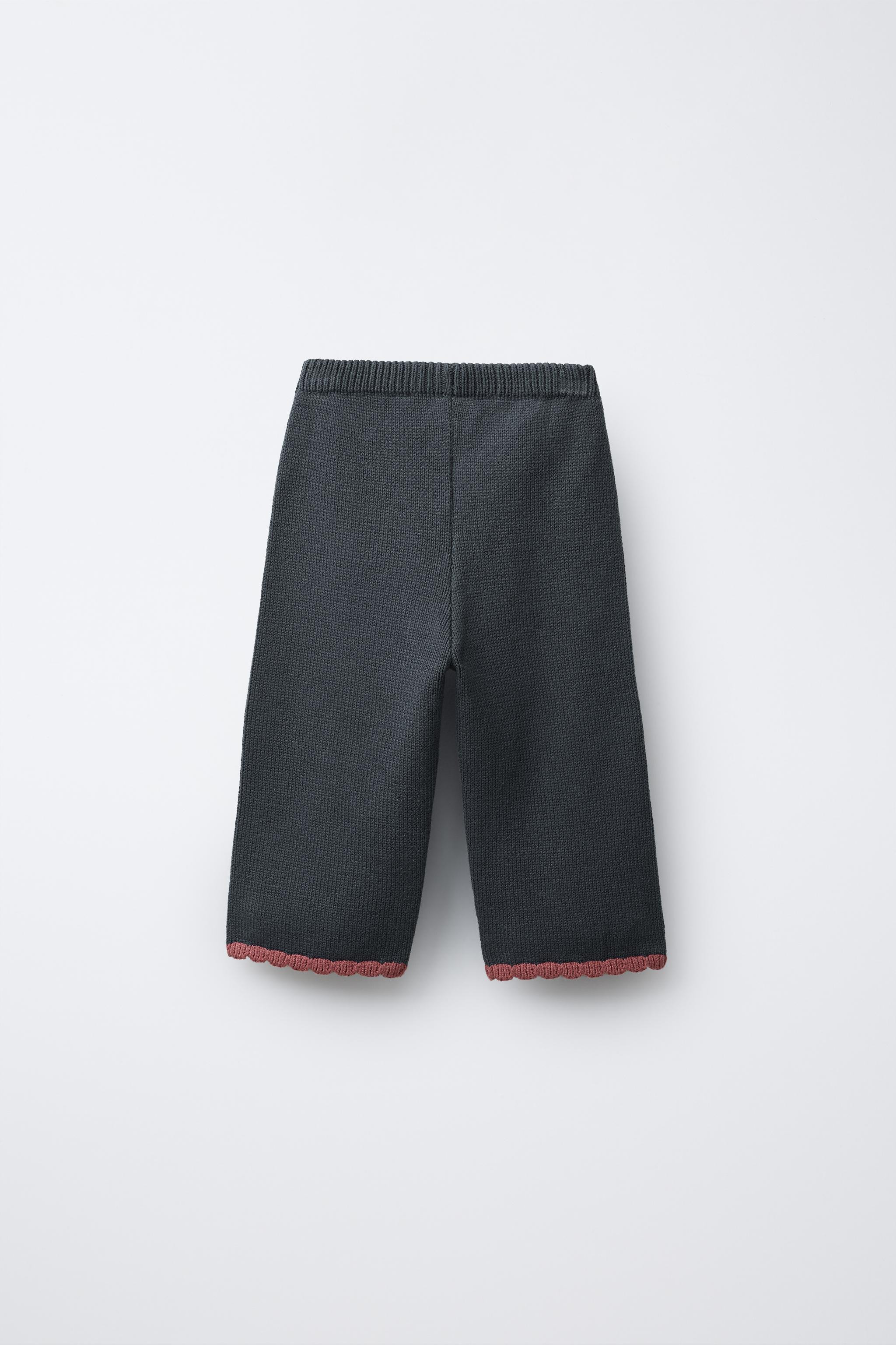 EMBROIDERED FLORAL KNIT CULOTTES | Zara US