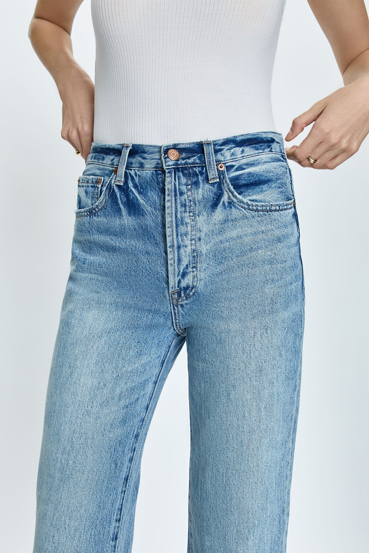 Cassie Super High Rise Straight Jean - Bramble | Pistola Denim