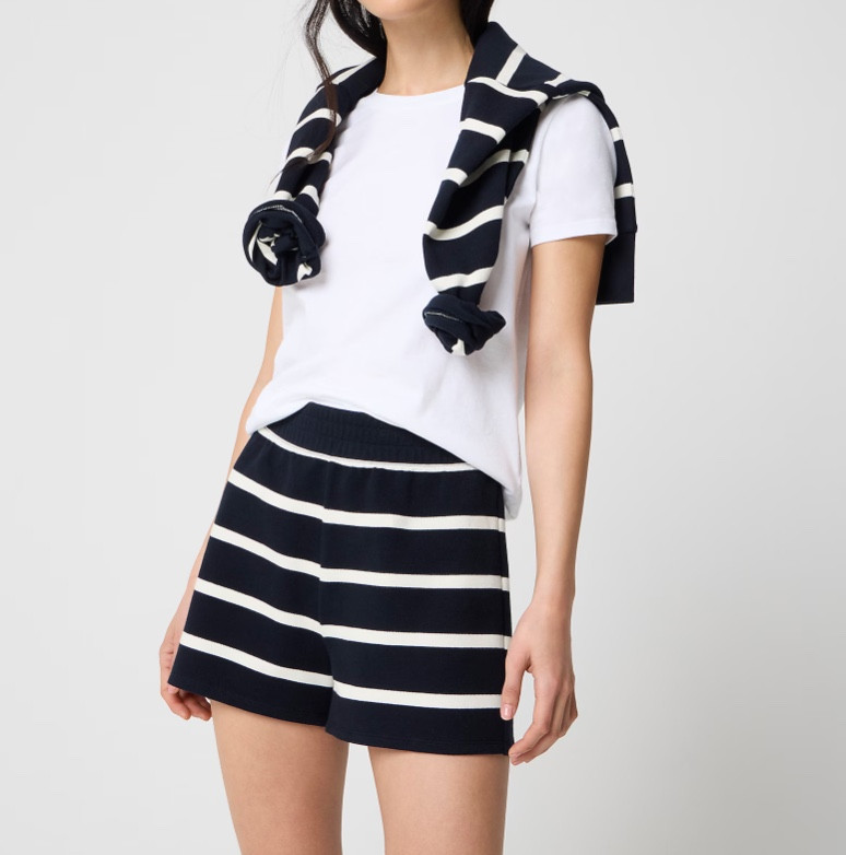 Black and white striped shirt and shorts matching set 
Casual spring outfit 

#LTKSaleAlert #LTKSeasonal