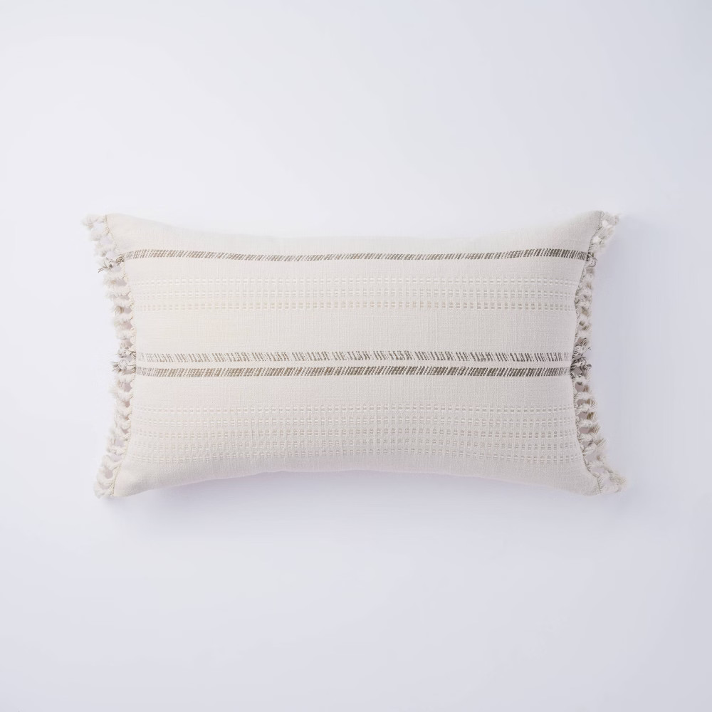Lumbar Yarn Dye Stripe Pillow - Threshold designed with Studio McGee | Target