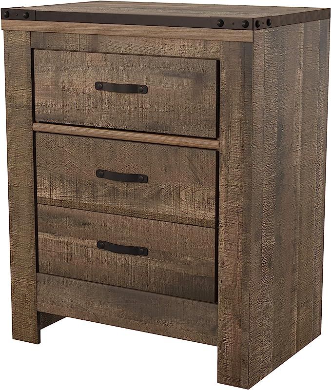 Ashley Furniture Signature Design - Trinell Nightstand - Brown | Amazon (US)