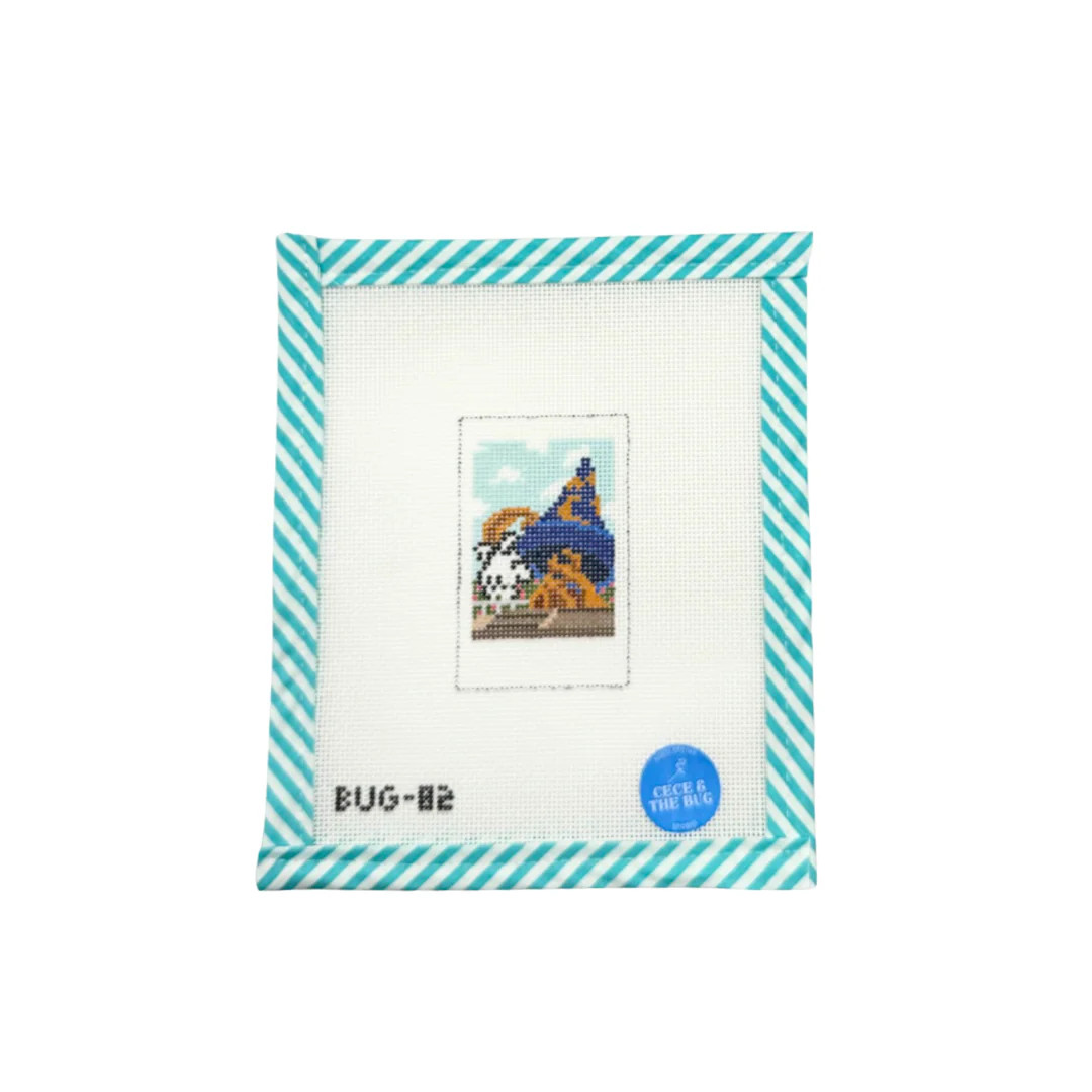 Magical Hat Polaroid | Atlantic Blue Canvas