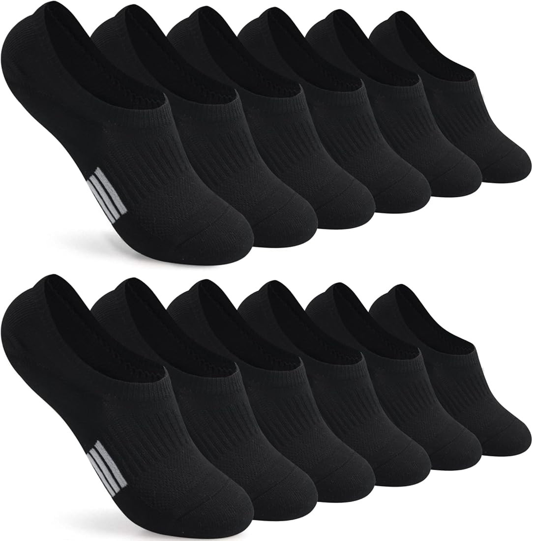 Toes Home No Show Socks Womens Cushioned Low Cut Athletic Hidden Liner for Sneakers Ankle Invisib... | Amazon (US)
