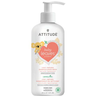 ATTITUDE Baby Leaves 2-in-1 Shampoo & Body Wash Pear Nectar | Well.ca