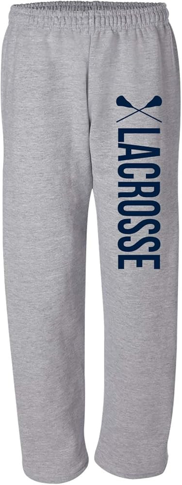 Lacrosse Team Player Comfy Unisex Lounge Open-Bottom Sweatpants | Amazon (US)