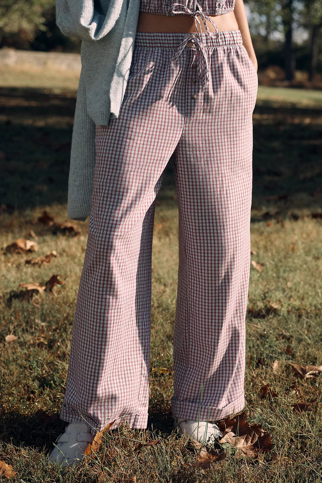 LyreBird Flannel Wide-Leg Pants | Anthropologie (US)