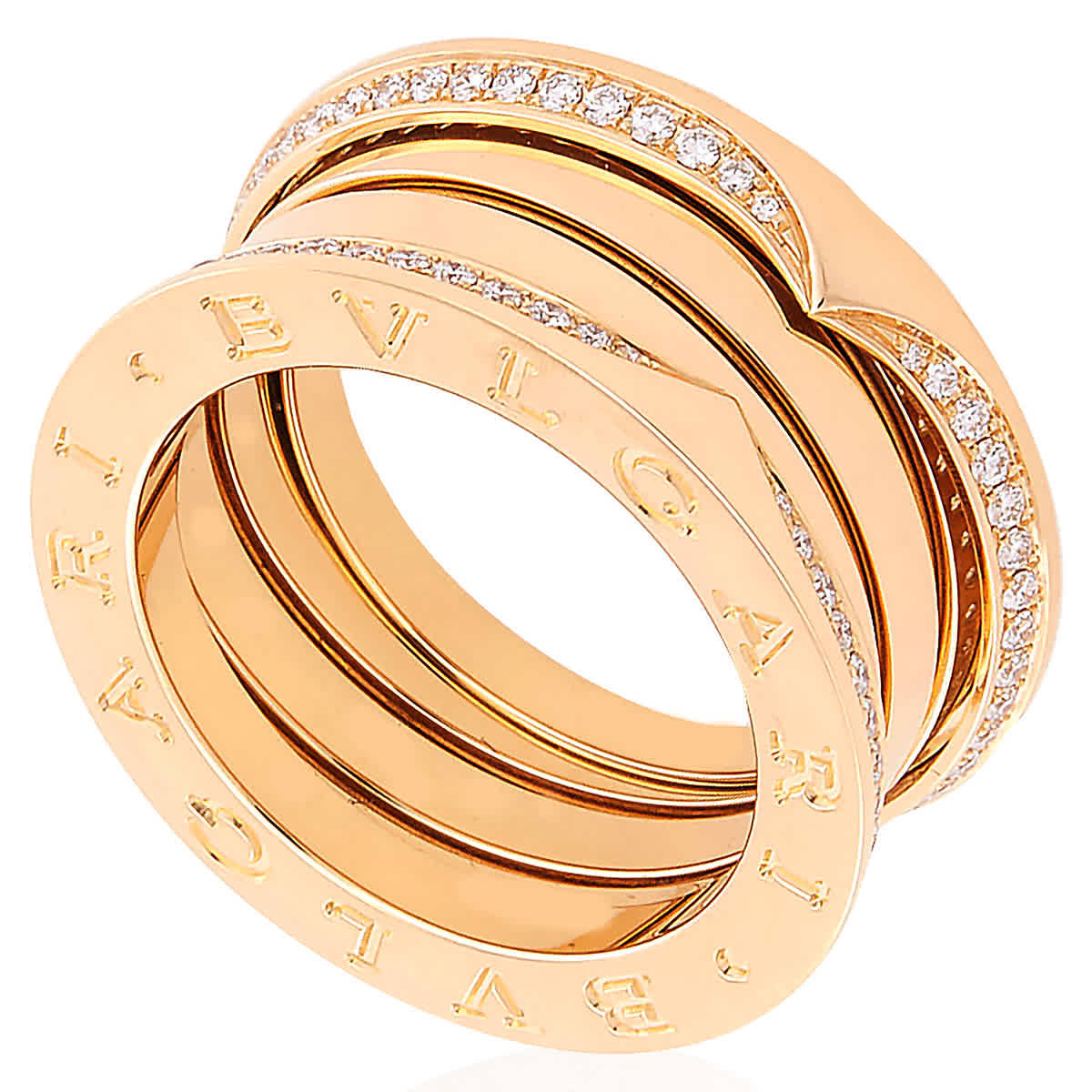 Bvlgari 18 kt Yellow Gold B.zero1 Three-Band Ring, Size 58 | Jomashop.com & JomaDeals.com