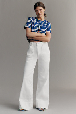 The Rylan Relaxed High-Rise Flare Jeans by Pilcro | Anthropologie (US)