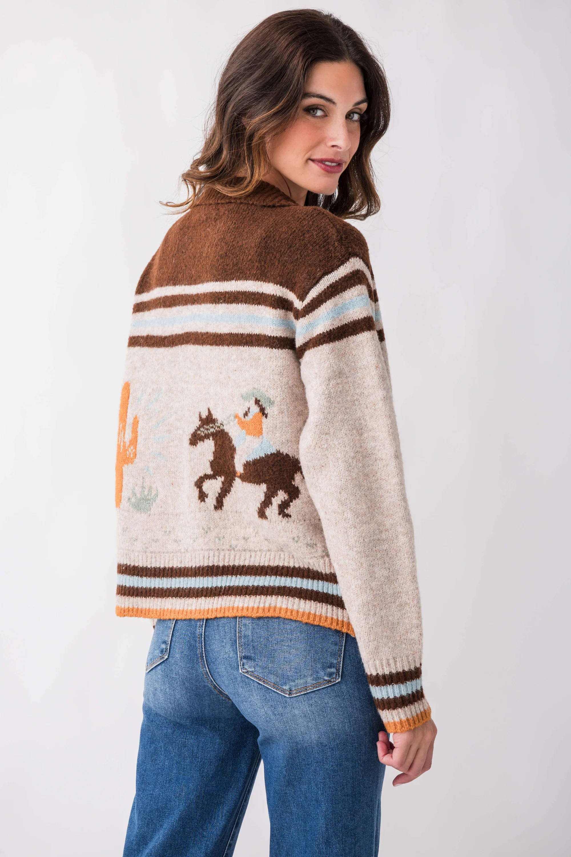 Bailey Rose Cowboy Knit Cardigan | Social Threads