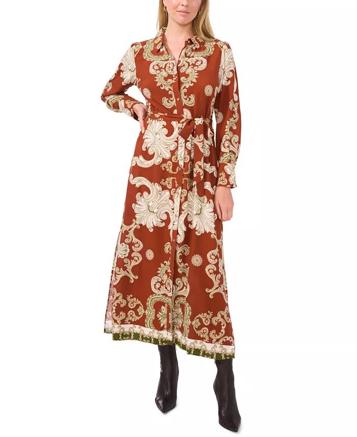 Vince Camuto
          
        
  
      
          Women's Paisley Tie-Waist Maxi Shirtdress | Macy's