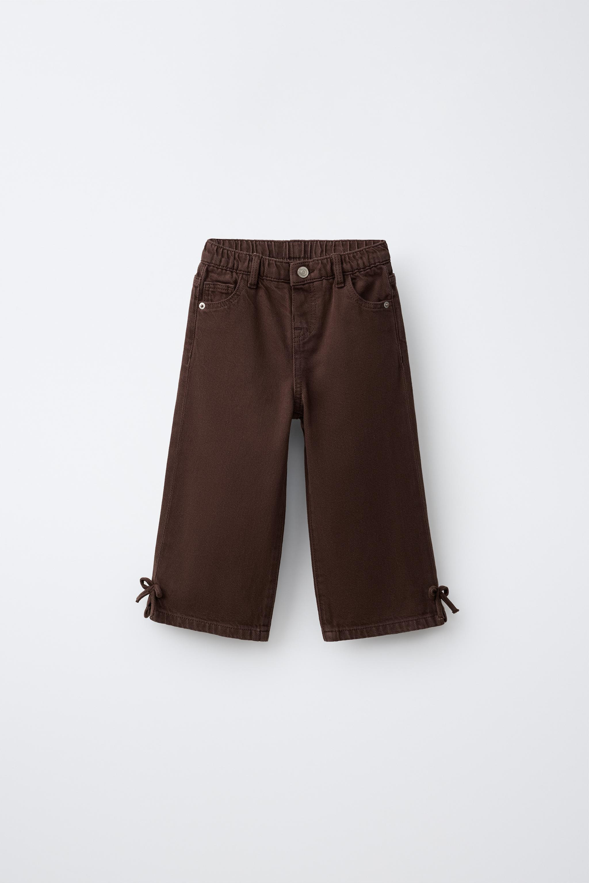 WIDE-LEG BOW JEANS | Zara UK