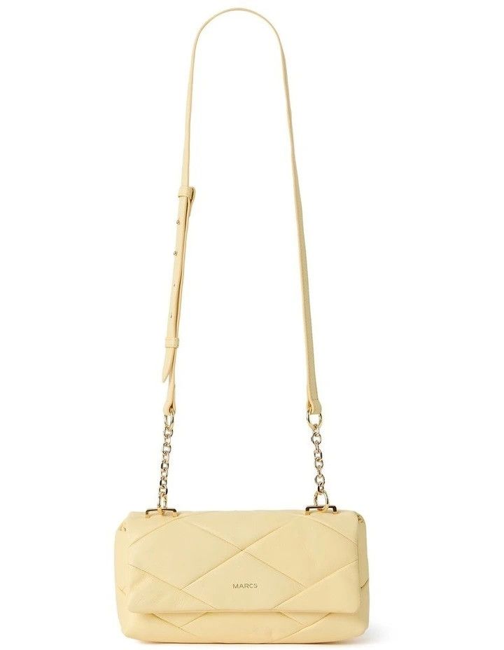 Tash Quilted Leather Bag in Lemon | Myer
