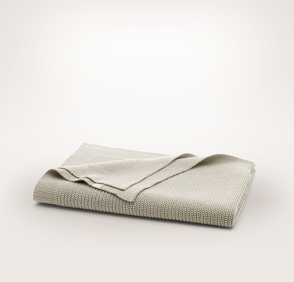 Ribbed Knit Baby Blanket | Boll & Branch
