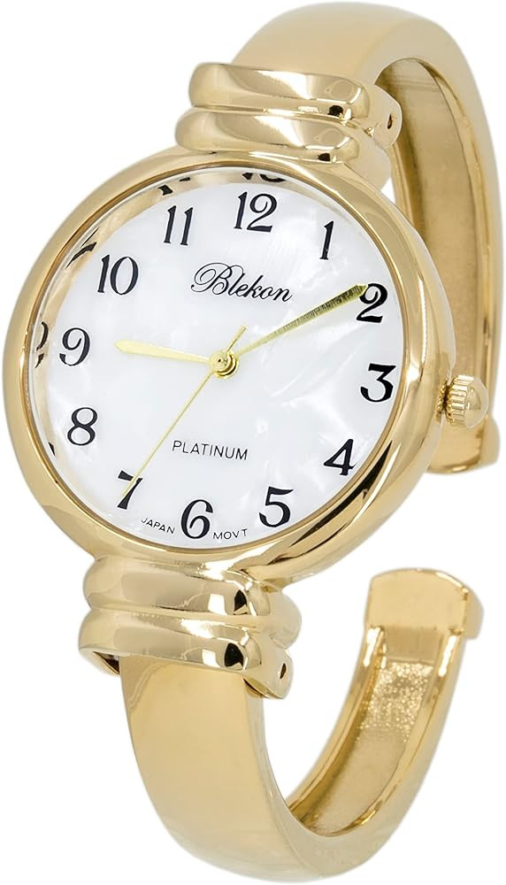 Blekon Original Mother of Pearl Cuff Bracelet Watch for Women with 31mm case Japanese Quartz Move... | Amazon (US)