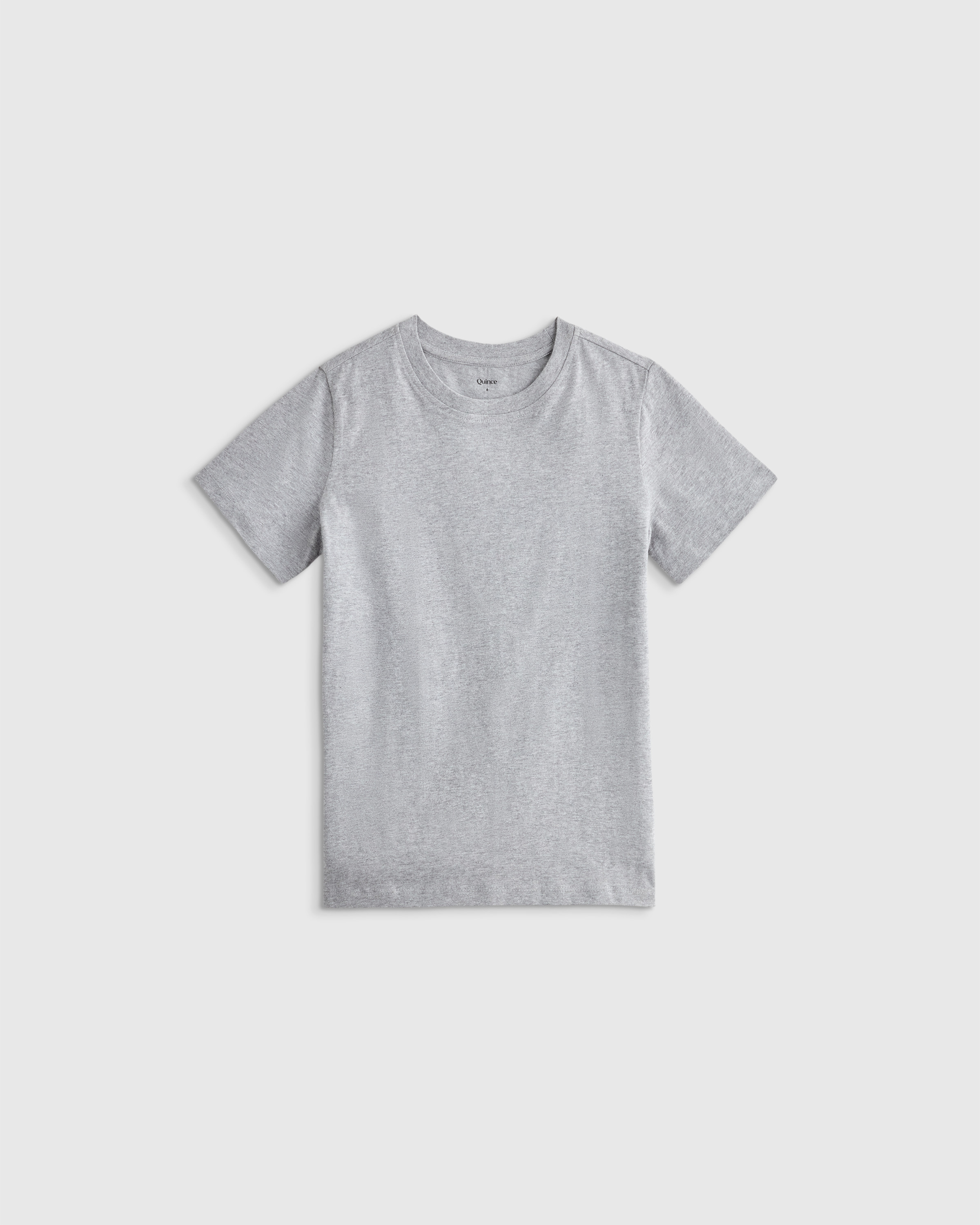 Quince | Jersey Short Sleeve T-Shirt in Heather Grey, Size 4T, Organic Cotton | Quince