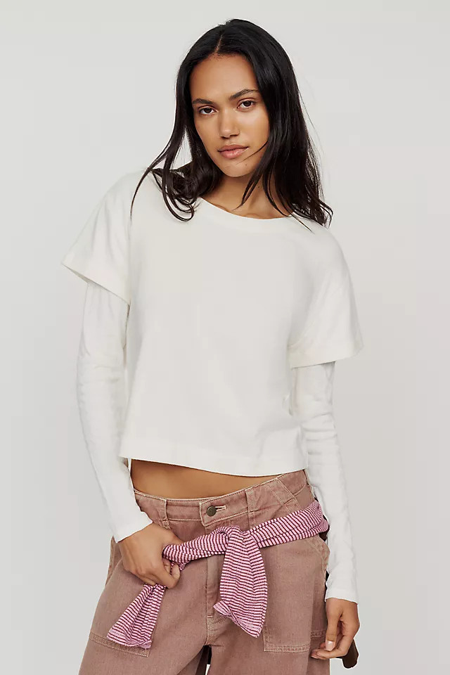 Twofer Long Sleeve Tee | Anthropologie (US)