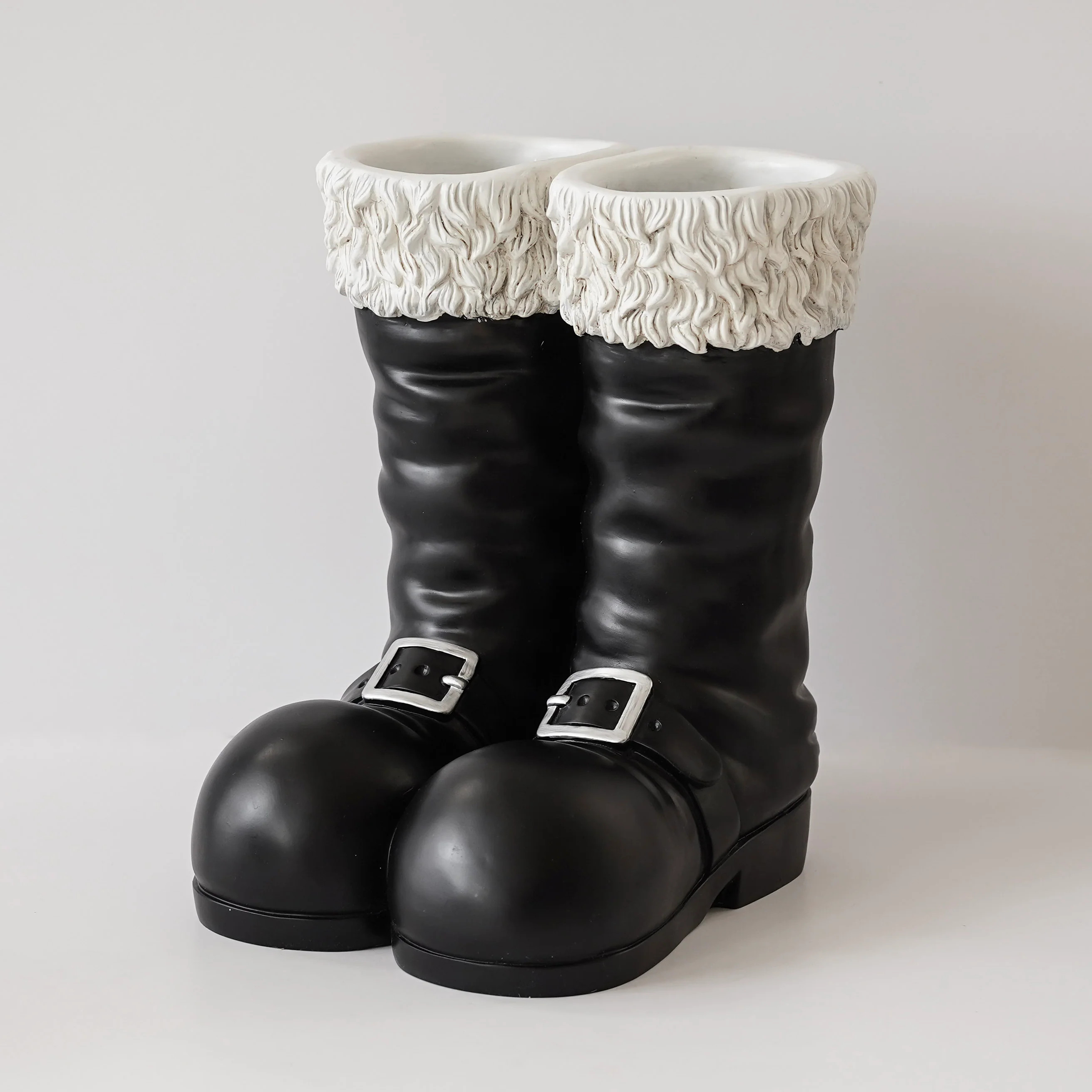 Santa Boots Planter | Holiday Accent Decor | MJHome