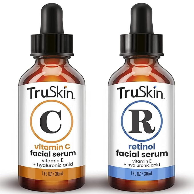 TruSkin Face Serum Duo – Retinol Serum for Face & Vitamin C Serum – Anti Aging Skin Care Set ... | Amazon (US)