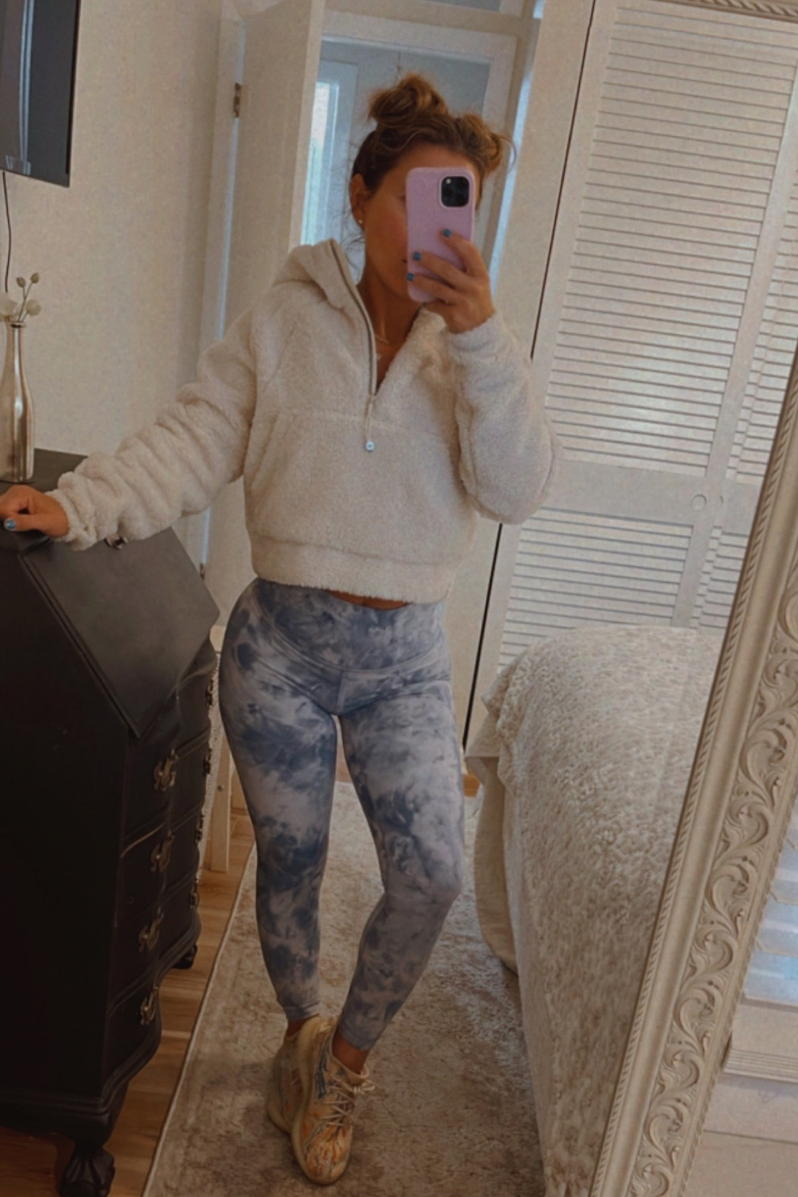 Gym OOTD ✨🤎 #lululemon #fitness #ltkootd #ootd #sherpa 