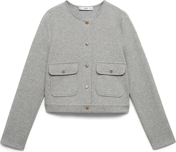 Cotton Blend Crop Utility Jacket | Nordstrom