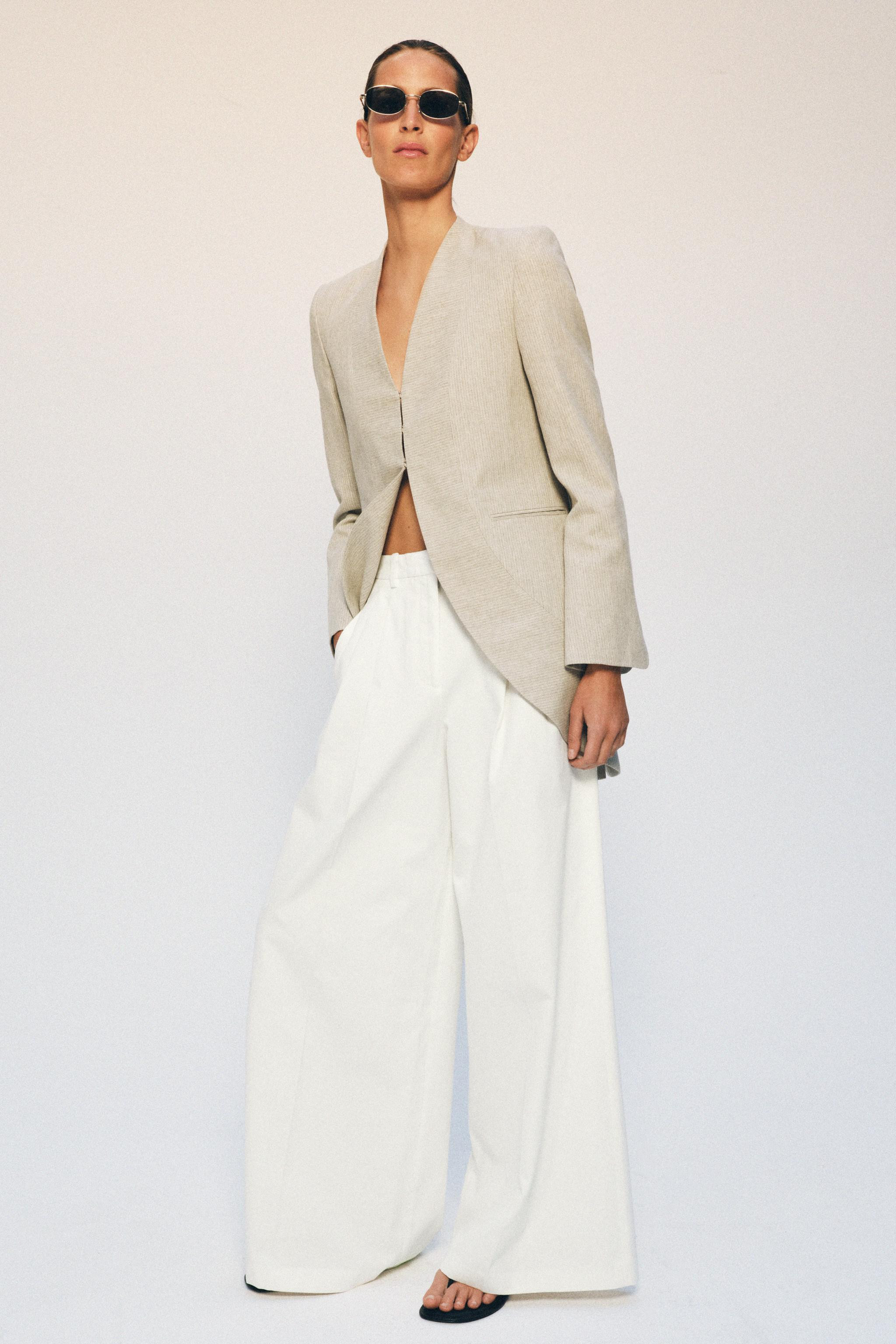 ZW COLLECTION LONG STRIPED BLAZER | Zara US