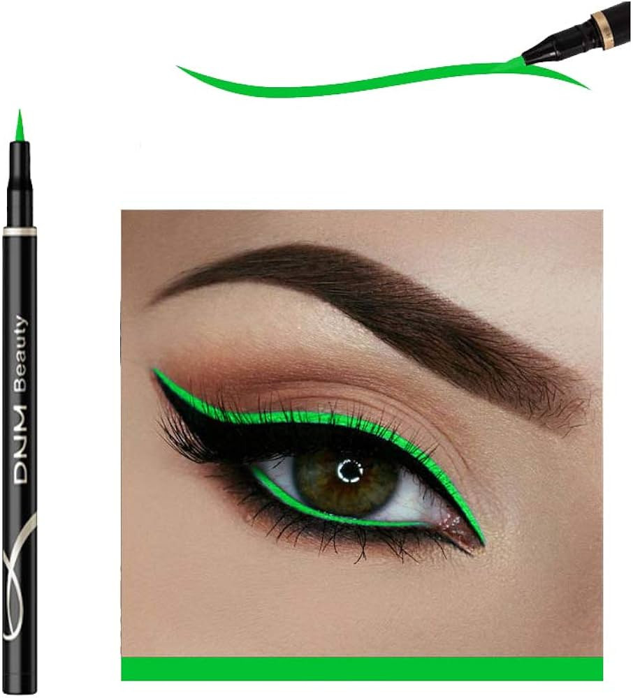 DNM Cat Eye Makeup Waterproof Neon Colorful Liquid Eyeliner Pen Make Up Comestics Long-lasting Bl... | Amazon (US)