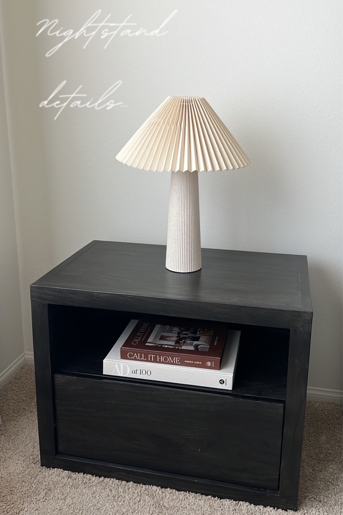 Links for my night stand and decor pieces 🤎✨