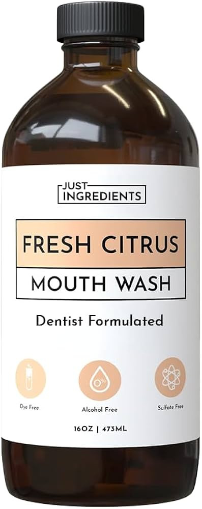 Fresh Citrus Remineralizing Mouthwash – 16 fl oz Fluoride-Free Oral Rinse with Hydroxyapatite, ... | Amazon (US)