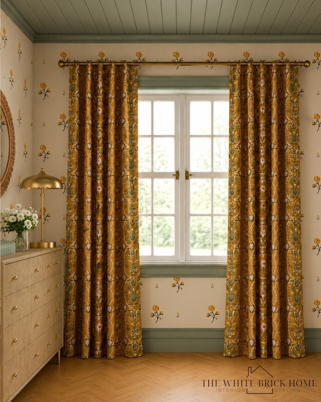 A charming blend of vintage pattern, warm brass accents, and timeless florals create a cozy nursery that feels both playful and beautifully collected. 
❤️❤️
Nursery, nursery design, nursery ideas, nursery design ideas, nursery finds, curtains, nursery decor, dresser, lamp, nursery dresser, wall mirror, table lamp, nursery decor ideas, nursery finds, home design, baby girl, baby girl nursery, girls nursery, yellow nursery, green nursery, Anthropologie, wayfair

#LTKHome #LTKBump #LTKKids