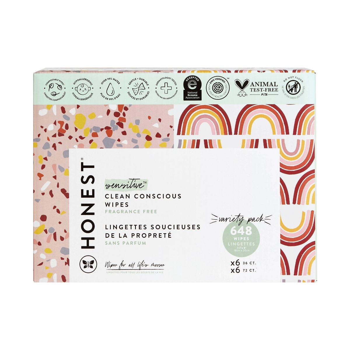 The Honest Company Plant-Based Baby Wipes made with over 99% Water - Variet Pack - 648ct | Target