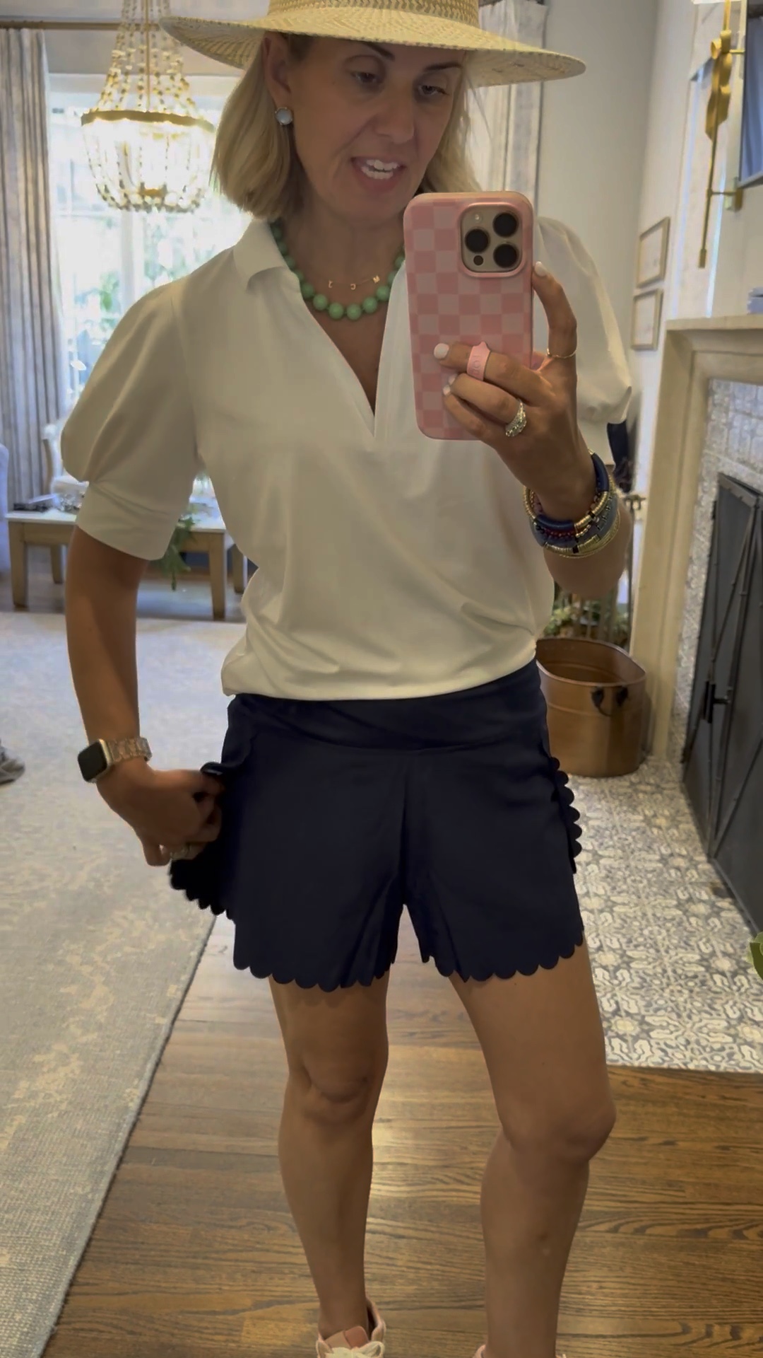 The best athletic shorts from Tnuck. I’ve had different prints of these in the past and they are so good. I wear a small in top & shorts and 8 sneaker.
*Use my Loopy code mixandmatchmadness 
*Use my A+B code Catherine20
￼

#LTKfitnessgoals #LTKmomlife #LTKootd