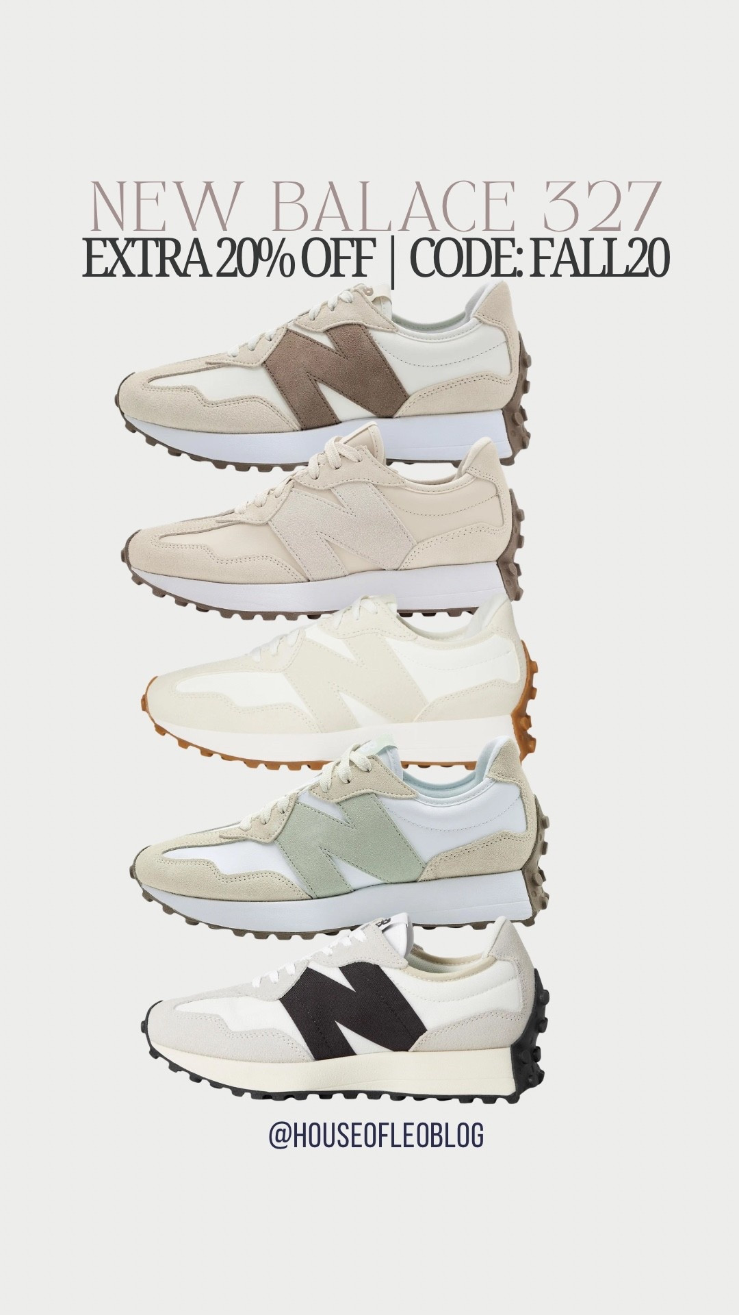 Code FALL20. New balance sneakers. New balance 327. Zappos sale.

#LTKSaleAlert