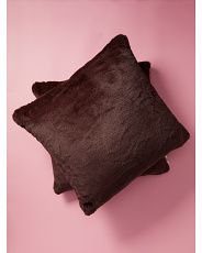 2pk 22x22 Koda Faux Fur Pillows | HomeGoods