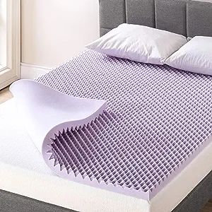 Best Price Mattress 2 Inch Egg Crate Memory Foam Mattress Topper with Soothing Lavender Infusion,... | Amazon (US)