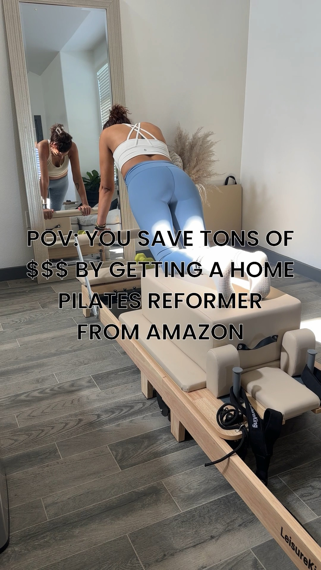 The best reformer EVER! It’s a studio quality reformer with a box and jump board

#pilates #pilatesreformer

#LTKActive #LTKHome