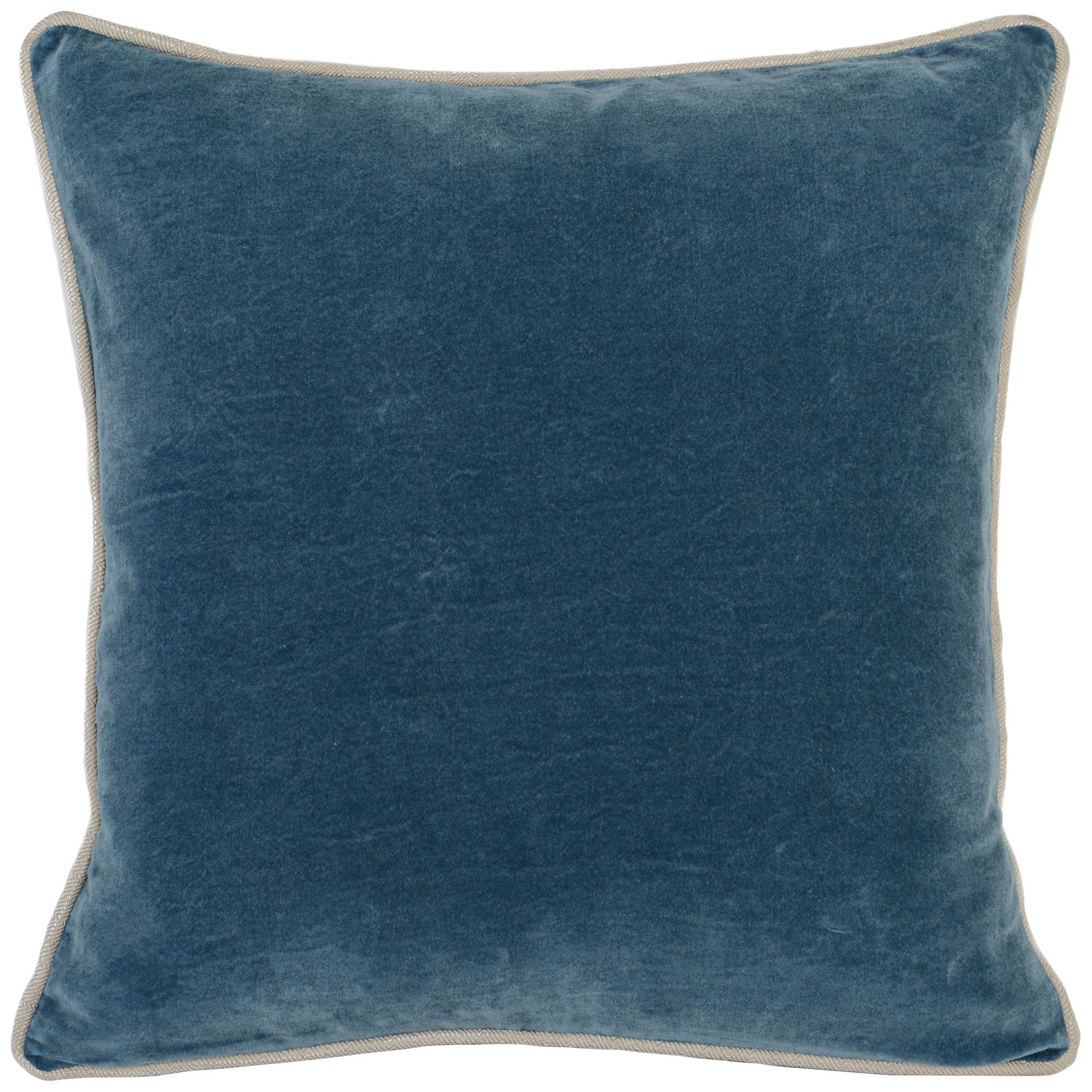 Kosas Home Harriet Velvet 18"x18" Throw Pillow Cover, Blue | Walmart (US)