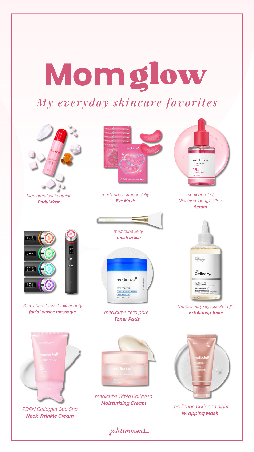 These are my current skincare favorites that help me feel refreshed and a little more put together, even on the busiest mom days. Most of my routine is from medicube, and I've linked all of my skincare favorites below

#LTKskincare  

 #LTKmomlife #LTKselfcare #LTKBeauty