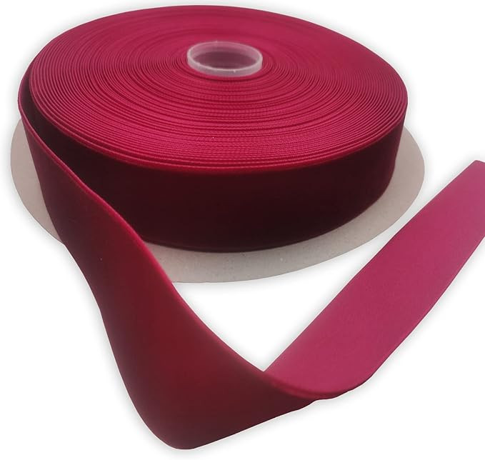 Nylon Velvet Ribbon Single Faced,1 Inch X 25Yards Spool (Wine) | Amazon (US)