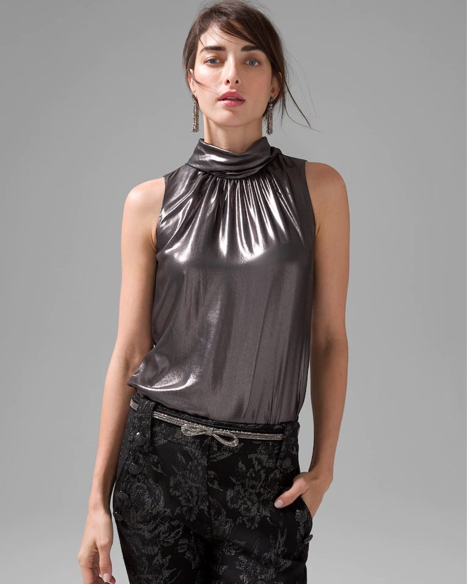 This color is everything! A traditional classy shirt with an edgy sheen and color! I’m in love!

#LTKunder100