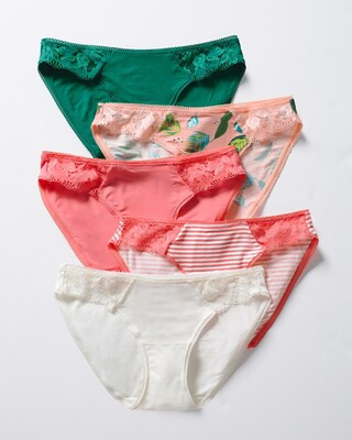 Signature Lace Bikini 5 Pack | Soma Intimates