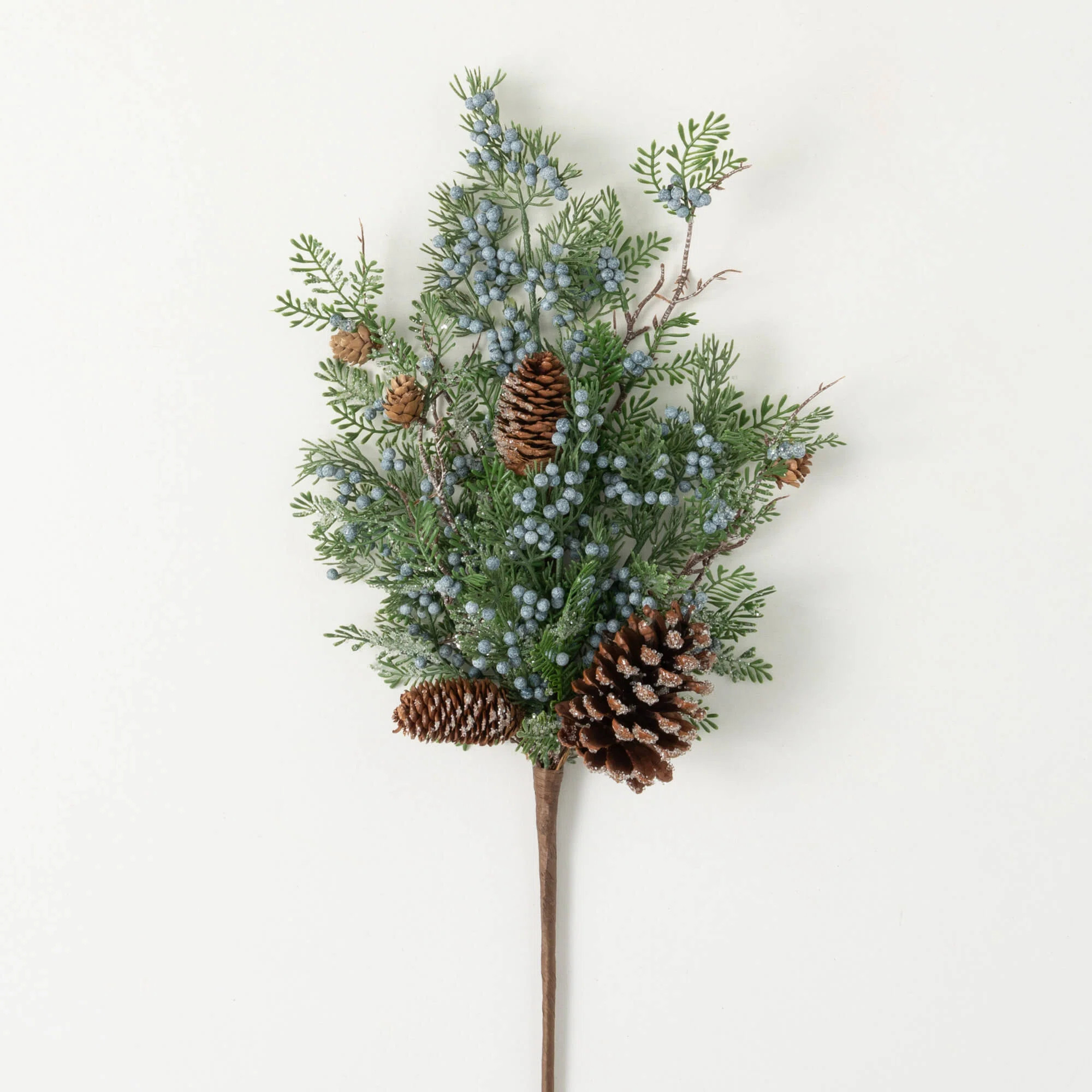 26" Artificial Berry Cedar Christmas Spray, Green | Wayfair North America